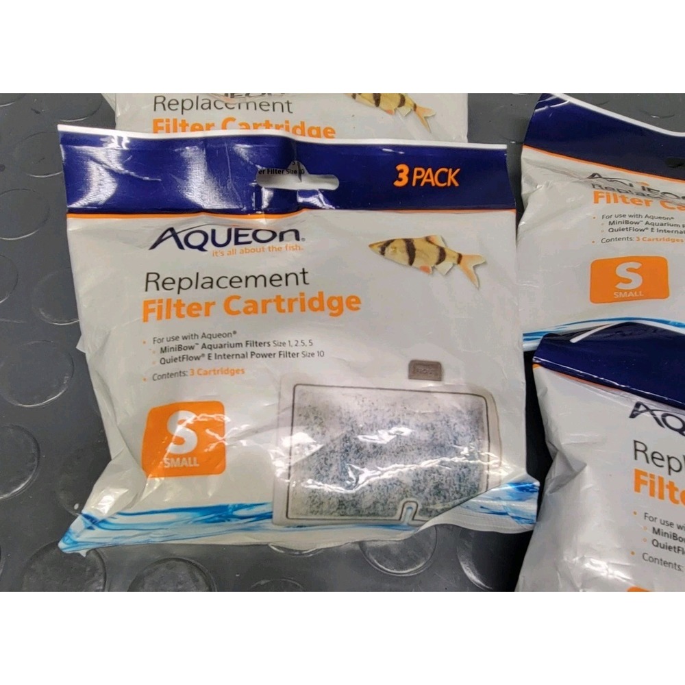 Aqueon QuietFlow Replacement Filter Cartridges, Small (4pks)